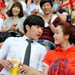 Choi Ji Woo and Yoon Sang Hyun Kissing in Stadium