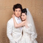 Wu Chun and Liu Zi Yan in Wedding Dress