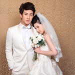 Wu Chun and Liu Zi Yan in Wedding Dress