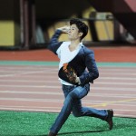 Ji Sung Plays Baseball