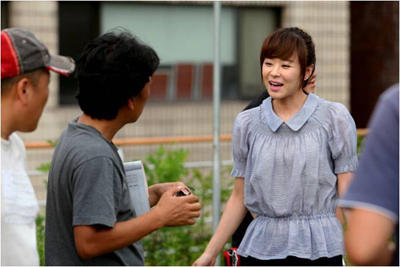 Choi Kang Hee at Can't Lose Filming Venue