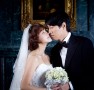 Kim Rae Won and Jung Yu Mi in Wedding Dress Photos
