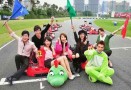 Roy Chiu Go-Kart in Dinosaur Costume To Celebrate Rating Over 5