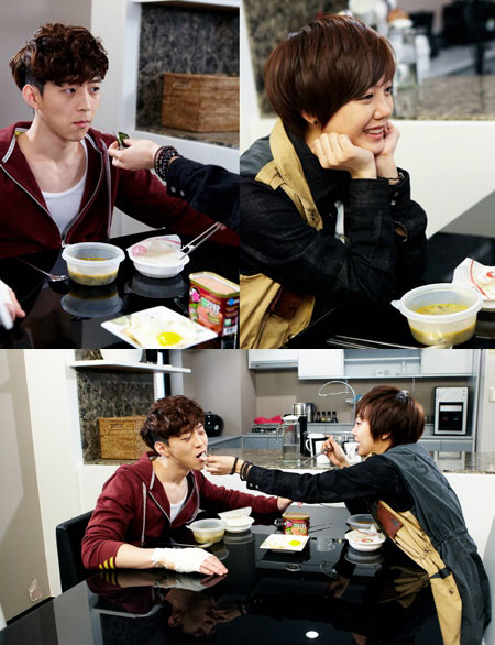 Park Yoo Hwan & Ko Eun Ah Dating on Dining Table