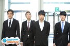 JYJ Micky Yuchun and Trio in Short Hair and Format Suit